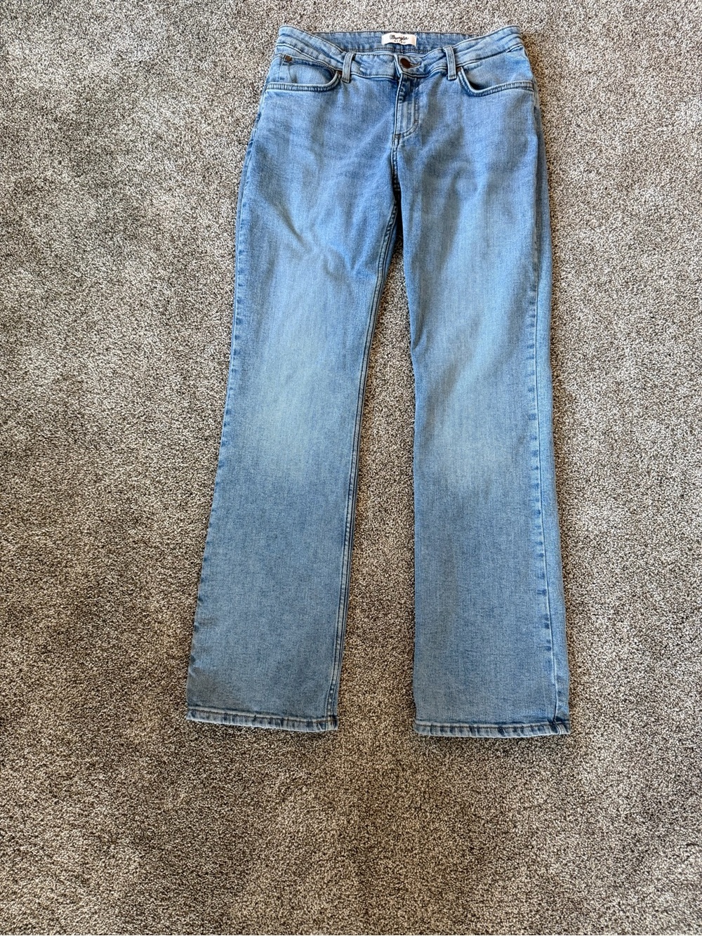 Wrangler Retro Light Blue Women's Mid Rise Boot Leg Jeans